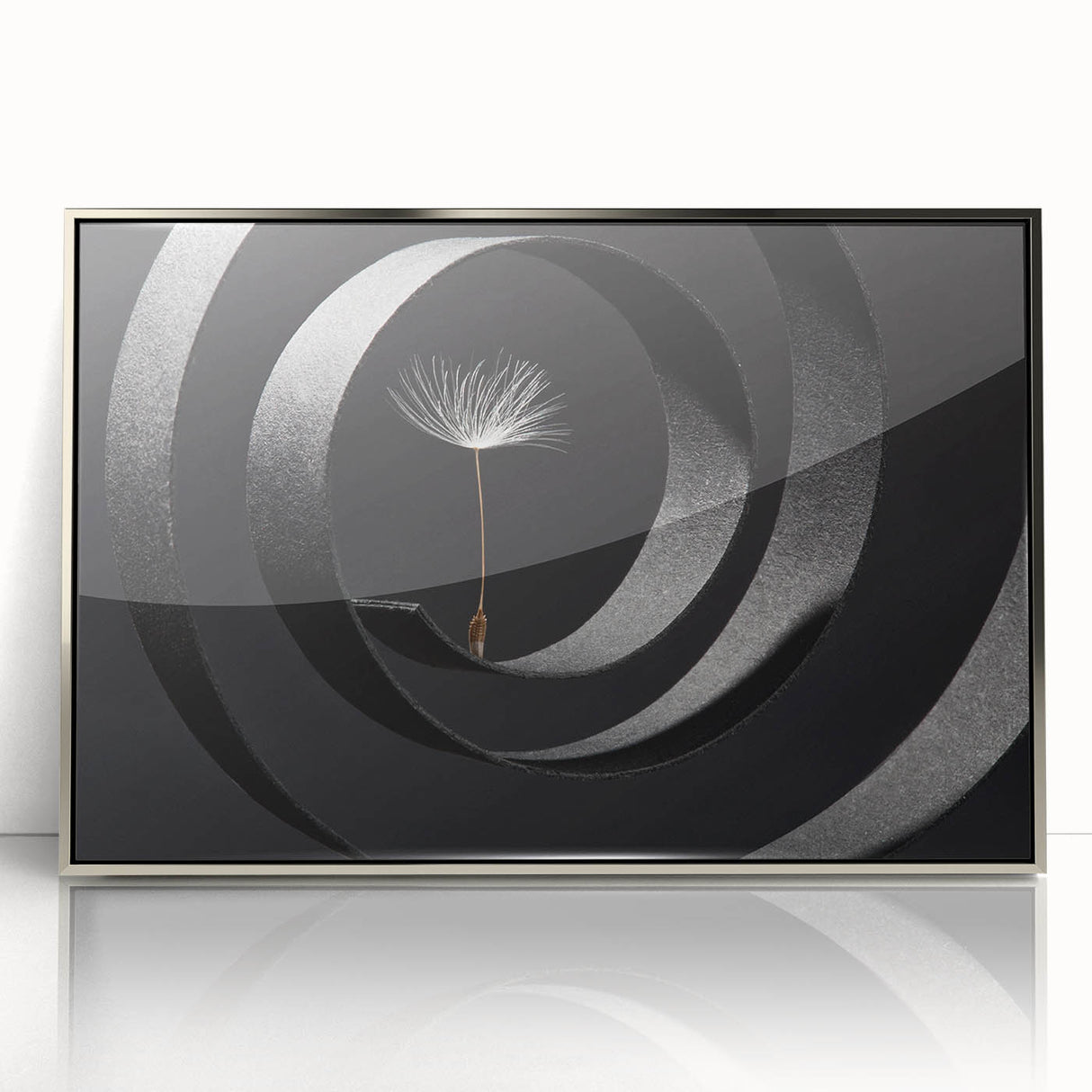 Minimalist Dandelion - Fine Art Photography Metal Prints