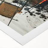 Abstract Canvas Wall Art – Fiery Red and Black Expressionist Painting