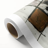 Abstract Canvas Wall Art – Fiery Red and Black Expressionist Painting