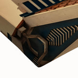 Modern urban landscape art – Church rooftop with sunset sky print