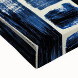 Modern Monochrome Abstract Wall Art – Earthen Harmony Blue Print