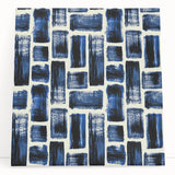 Modern Monochrome Abstract Wall Art – Earthen Harmony Blue Print