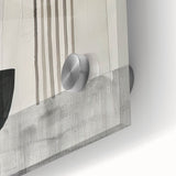 Minimalist Wall Art for Modern Interiors – Black & Gray Geometric Print