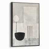 Minimalist Wall Art for Modern Interiors – Black & Gray Geometric Print