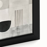 Minimalist Wall Art for Modern Interiors – Black & Gray Geometric Print