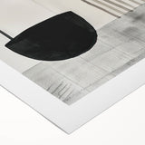Minimalist Wall Art for Modern Interiors – Black & Gray Geometric Print