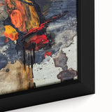 Large Abstract Wall Art – Bold Earthy & Fiery Expressionist Painting