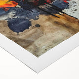 Large Abstract Wall Art – Bold Earthy & Fiery Expressionist Painting