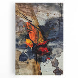 Large Abstract Wall Art – Bold Earthy & Fiery Expressionist Painting