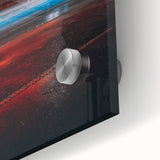 Contemporary city wall decor – Night traffic light trail art print