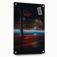 Contemporary city wall decor – Night traffic light trail art print