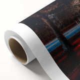 Contemporary city wall decor – Night traffic light trail art print