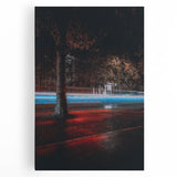 Contemporary city wall decor – Night traffic light trail art print