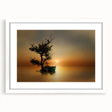 Golden Sunset Reflection - Fine Art Photography Framed Prints