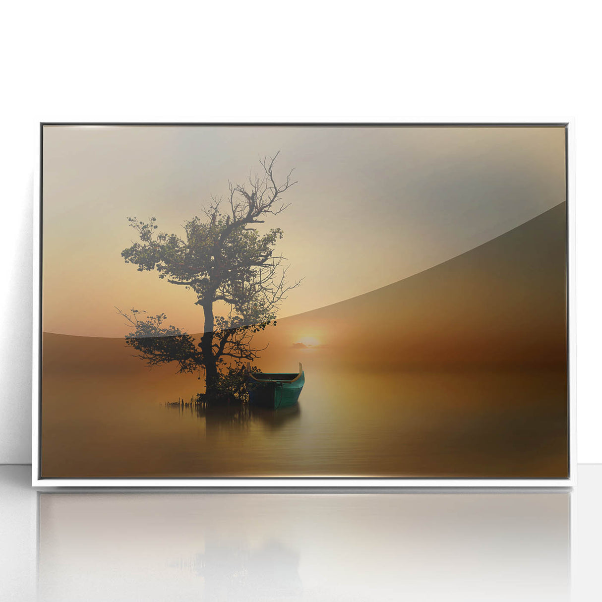 Golden Sunset Reflection - Fine Art Photography Framed Prints