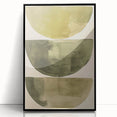 Minimalist Abstract Canvas Prints – Olive Green Geometric Wall Art