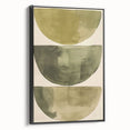 Minimalist Abstract Canvas Prints – Olive Green Geometric Wall Art