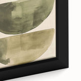 Minimalist Abstract Canvas Prints – Olive Green Geometric Wall Art