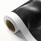 Large Abstract Wall Decor – Black & White Digital Wave Motion