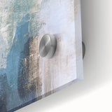 Earthen Harmony Abstracts - Soft Blue & Beige Abstract Wall Art