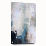 Earthen Harmony Abstracts - Soft Blue & Beige Abstract Wall Art