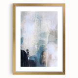 Earthen Harmony Abstracts - Soft Blue & Beige Abstract Wall Art