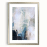 Earthen Harmony Abstracts - Soft Blue & Beige Abstract Wall Art
