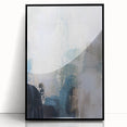 Earthen Harmony Abstracts - Soft Blue & Beige Abstract Wall Art