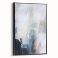Earthen Harmony Abstracts - Soft Blue & Beige Abstract Wall Art