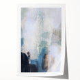 Earthen Harmony Abstracts - Soft Blue & Beige Abstract Wall Art