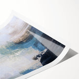 Earthen Harmony Abstracts - Soft Blue & Beige Abstract Wall Art