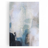 Earthen Harmony Abstracts - Soft Blue & Beige Abstract Wall Art