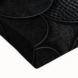 Large Abstract Wall Decor – Black Scaled Texture with Matte Finish