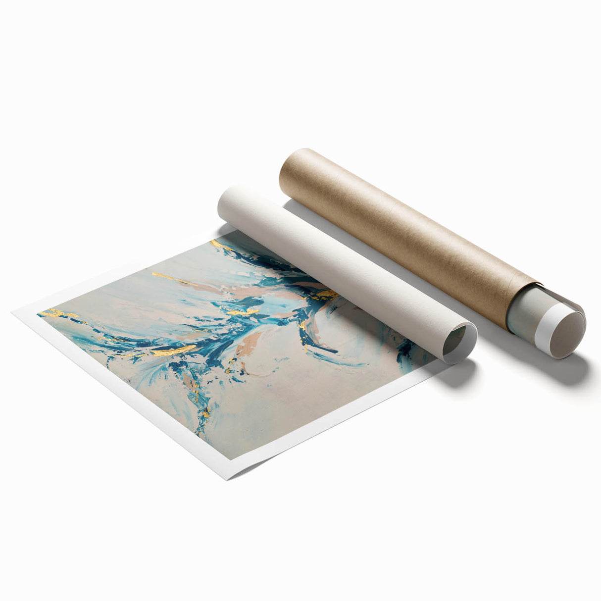 Ocean Breeze Tones – Earthen Harmony Contemporary Canvas Art