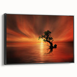 Fiery Sunset Reflection - Fine Art Photography Canvas Prints