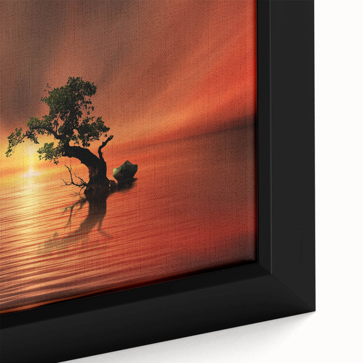 Fiery Sunset Reflection - Fine Art Photography Canvas Prints