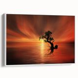 Fiery Sunset Reflection - Fine Art Photography Canvas Prints