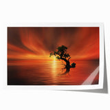 Fiery Sunset Reflection - Fine Art Photography Canvas Prints