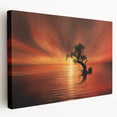 Fiery Sunset Reflection - Fine Art Photography Canvas Prints