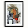 Modern Abstract Paintings – Expressive Ink & Earthy Tones Canvas