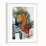 Modern Abstract Paintings – Expressive Ink & Earthy Tones Canvas