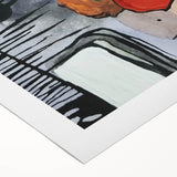 Modern Abstract Paintings – Expressive Ink & Earthy Tones Canvas