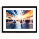 Metropolitan photography art – Abstract urban rush hour print
