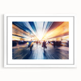Metropolitan photography art – Abstract urban rush hour print
