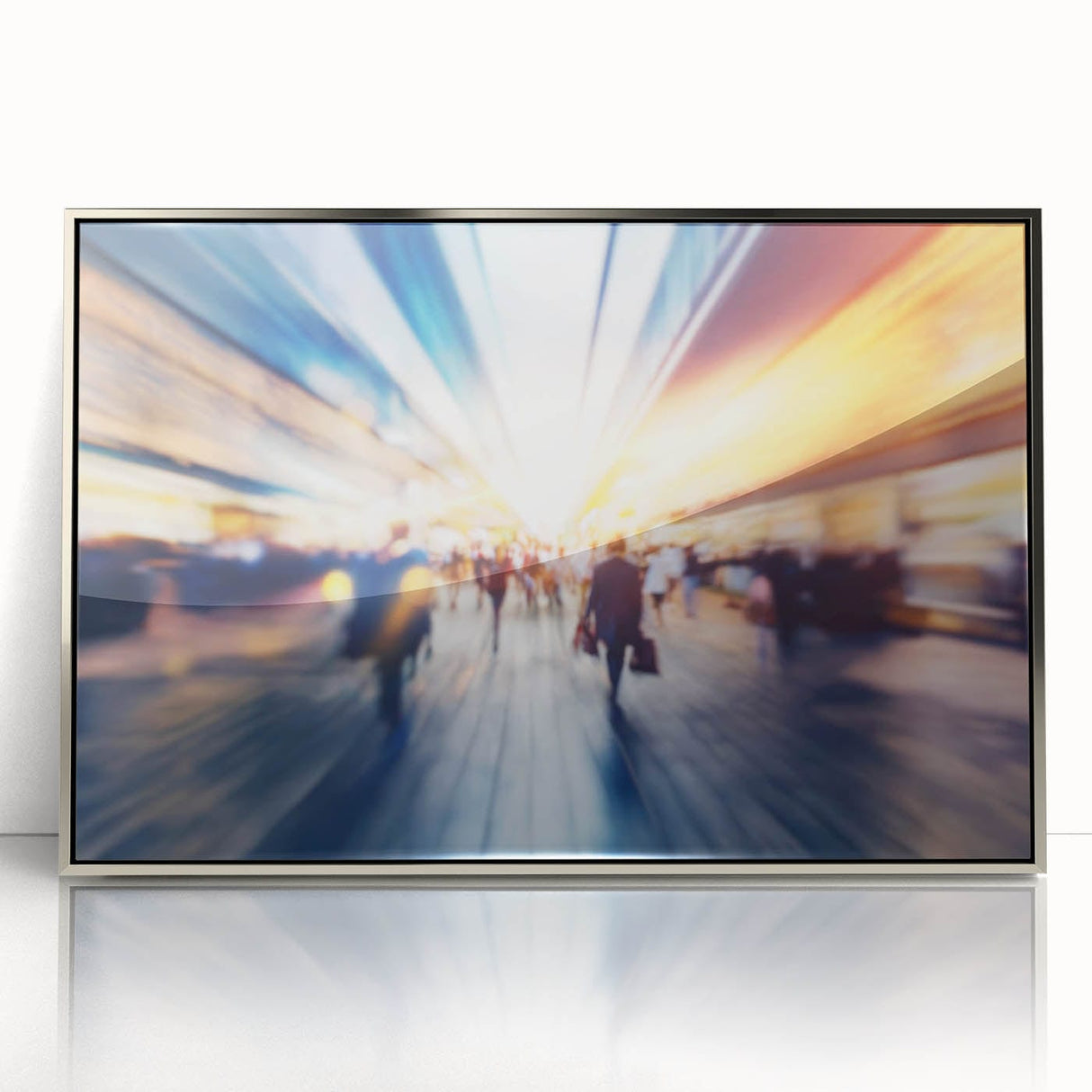 Metropolitan photography art – Abstract urban rush hour print