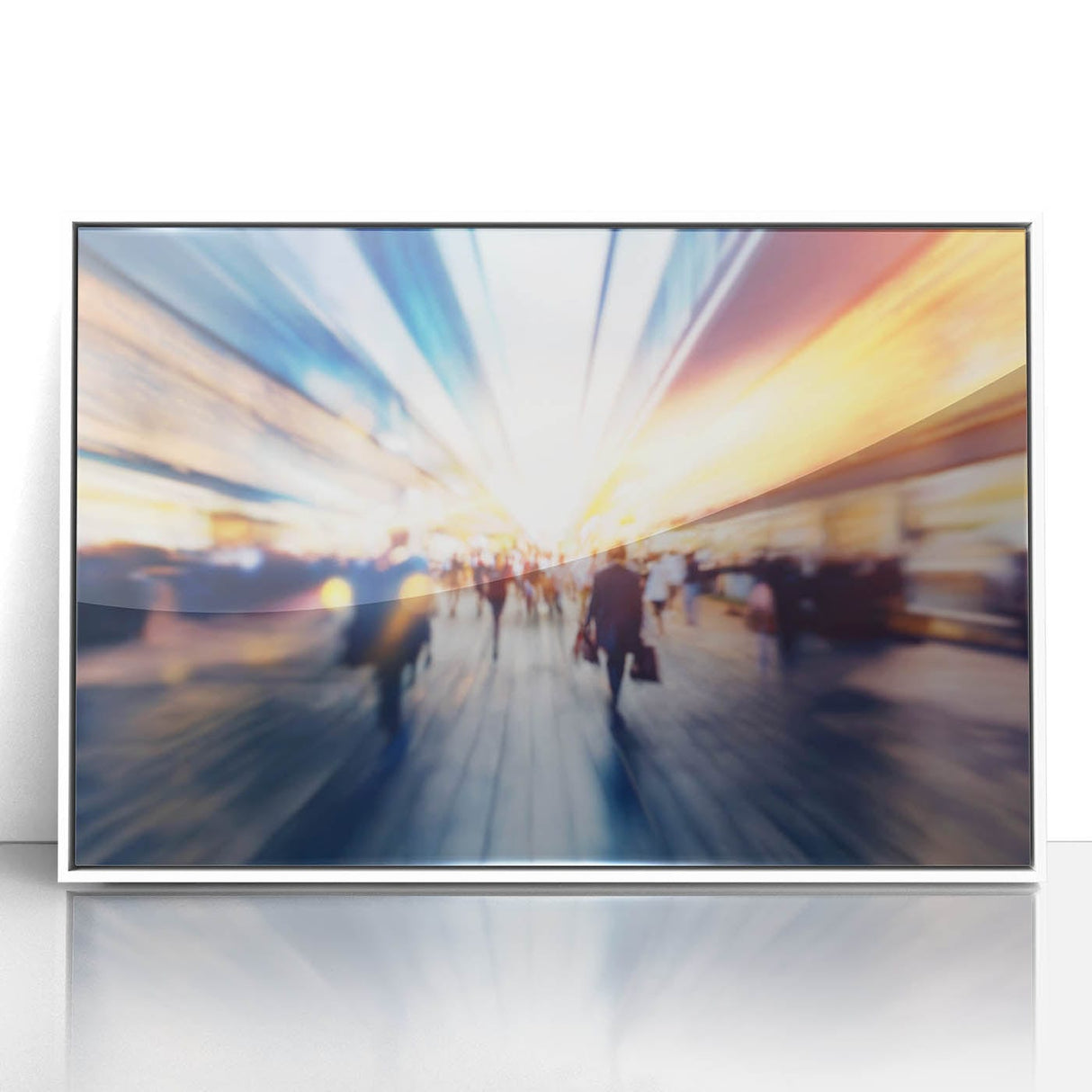 Metropolitan photography art – Abstract urban rush hour print