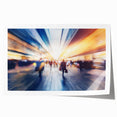 Metropolitan photography art – Abstract urban rush hour print