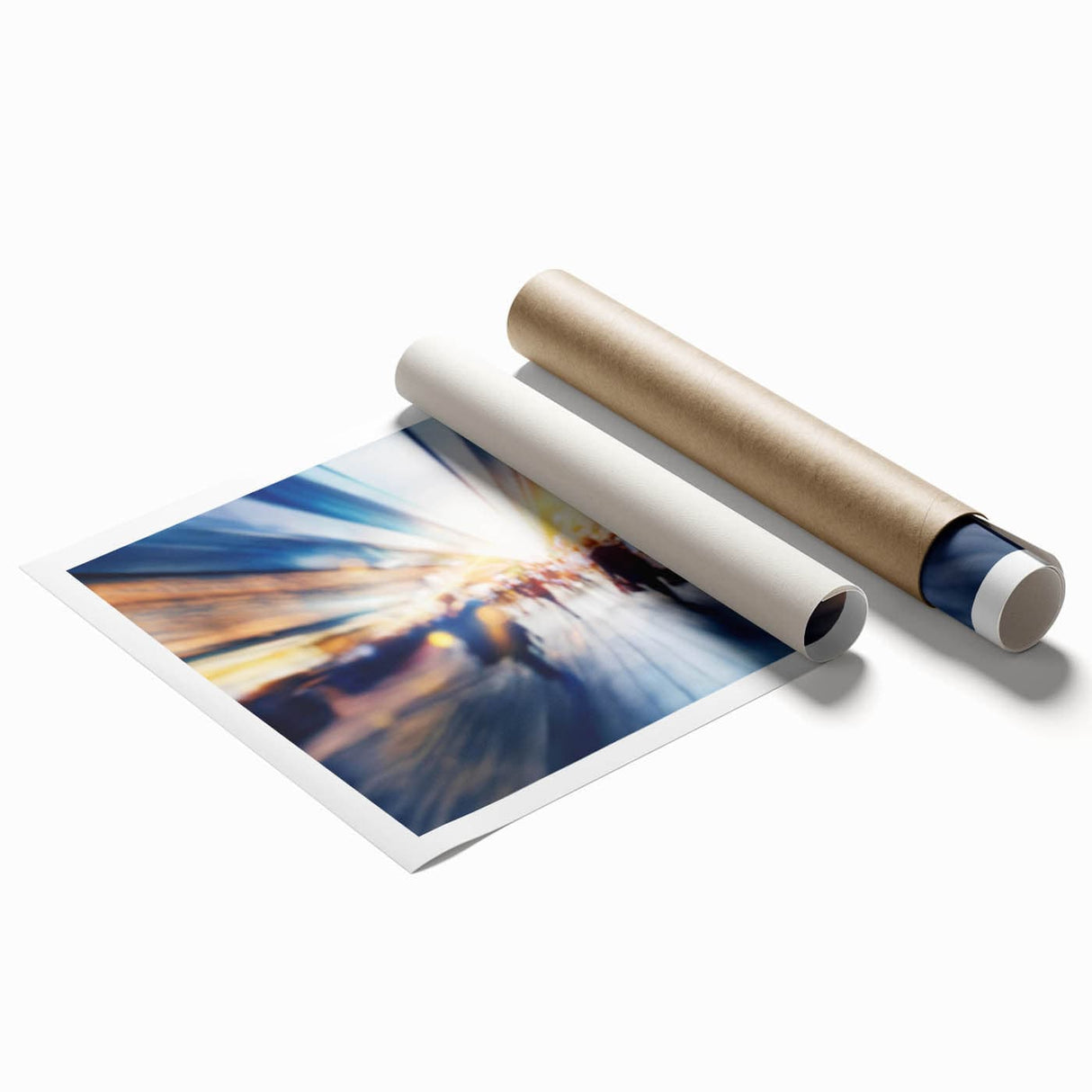Metropolitan photography art – Abstract urban rush hour print