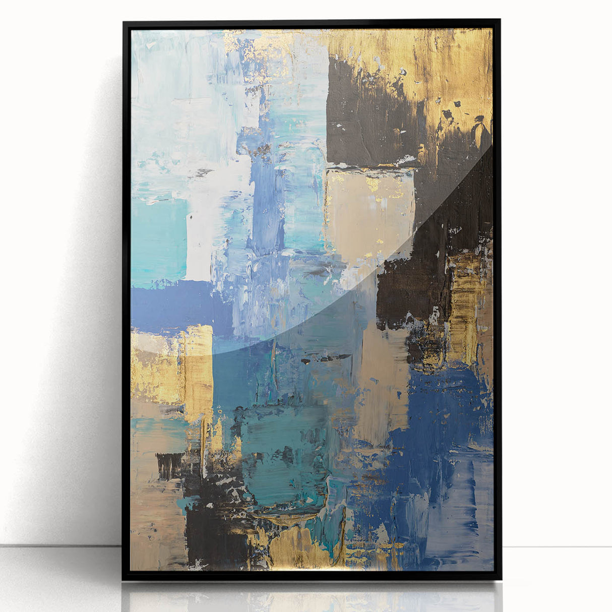 Bold Oceanic Hues – Earthen Harmony Neutral Abstract Prints