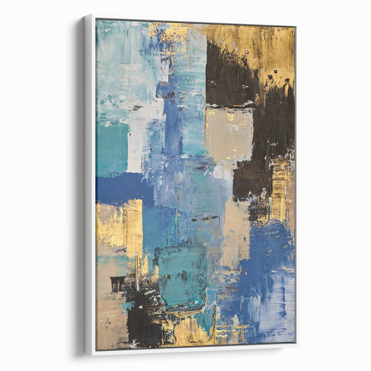 Bold Oceanic Hues – Earthen Harmony Neutral Abstract Prints